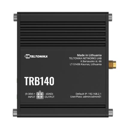 Teltonika TRB140 Industrial Rugged LTE Gateway, 4G/LTE (Cat 4), Compatible with Industrial DNP3 & Modbus Communication Protocols, PSU included