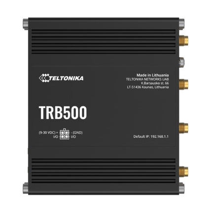 Teltonika TRB500 Industrial 5G Gateway, Ultra-high Cellular Speeds of up to 1 Gbps, Backward Compatible with 4G (LTE CAT 20) Network, PSU included