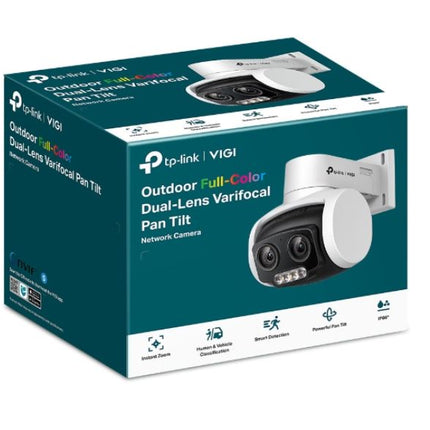 TP-Link VIGI 4MP C540V Outdoor Full-Color Dual-Lens Varifocal Pan Tilt Network Camera,Two-Way Audio, Smart Detection 3YW