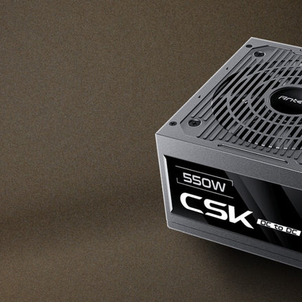 Antec CSK550DC 80+ Bronze 2x PCIE 5.1, Continuous Power, DC to DC, Flat Cables, 5Yrs Warranty. CircuitShield, Thermal,Reliable Value Power Supply