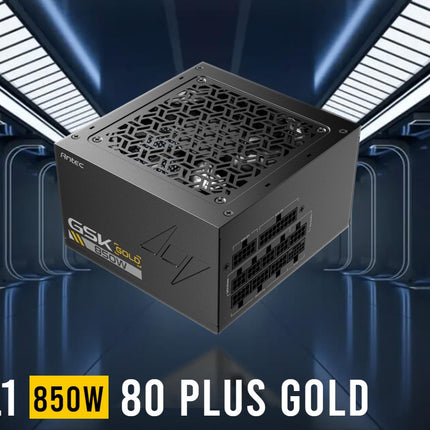 Antec GSK850 80+ Gold Fully Modular ATX 3.1, PCI-E 5.1 latest High Quality Japanese Capacitors, Ultimate performance and reliability, PSU