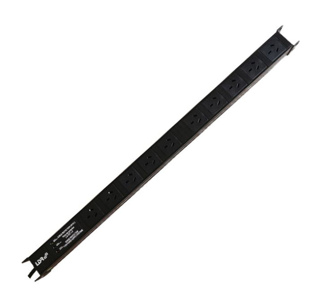 LDR 10-Port 10A Power Distribution Unit AU Approved - 10x 3-Pin AU/NZ Outlets/Slots - 1U Vertical Mount