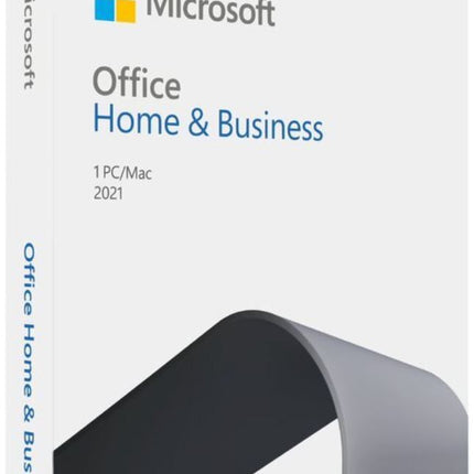 Microsoft Office Home and Business 2021 English APAC Medialess Retail New. Word, Excel, Power Point, Outlook for PC and Mac (LS)