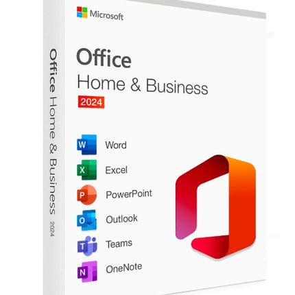 Microsoft Office Home & Business 2024 English APAC Medialess Retail New. Word, Excel, Power Point, Outlook for PC and Mac
