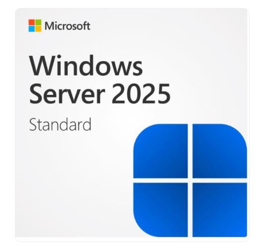 Microsoft Windows Server Standard 2025 English 1pk DSP OEI 16 Core NoMedia / No Key. VLC with Tracking ID in packet (APOS) Add License No Refund