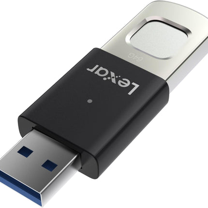 Lexar F35 PRO 64GB JumpDrive Fingerprint USB 3.2 Gen 1, up to 300MB/s read, 150MB/s write  transfer content between your USB Type-CTM and Type-A devic