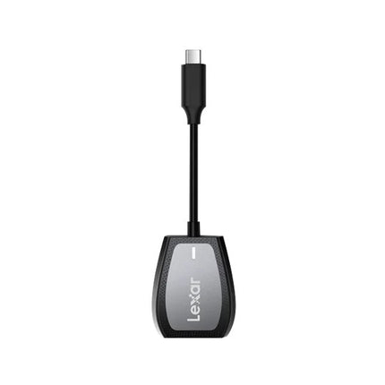 Lexar USB-C™ Dual-Slot Reader  transfer speeds up to 312MB/s1 read. For added convenience, it is backwards compatible with UHS-I cards and has a USB-C