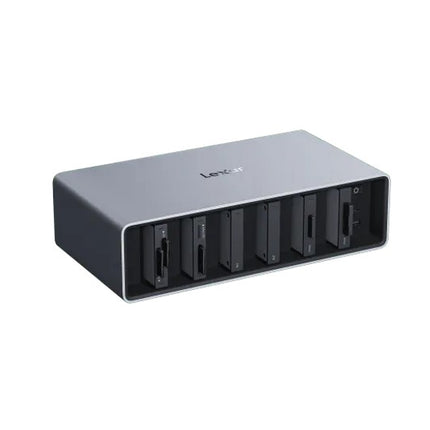 Lexar Professional Workflow with Thunderbolt4 uplink,6Module bay Maximum speed is up to 1050MB/s when pairing the portable SSD with Workflow