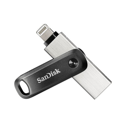 SanDisk 128G iXpand Flash Drive Go SDIx60N USB-A Lightning USB 3.0 Silver password-protect for iPhone & iPad 1 yrs warranty