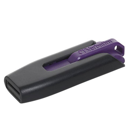 Verbatim 32GB V3 USB3.0 Purple Store'n'Go V3; Retractable USB Storage Drive Memory Stick