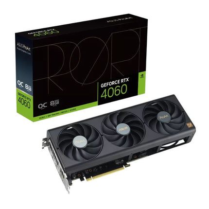 ASUS nVidia GeForce PROART-RTX4060-O8G RTX4060 OC edition 8GB GDDR6, 2550 Mhz Boost Clock, RAM 17Gbps, 3xDP, 1xHDMI