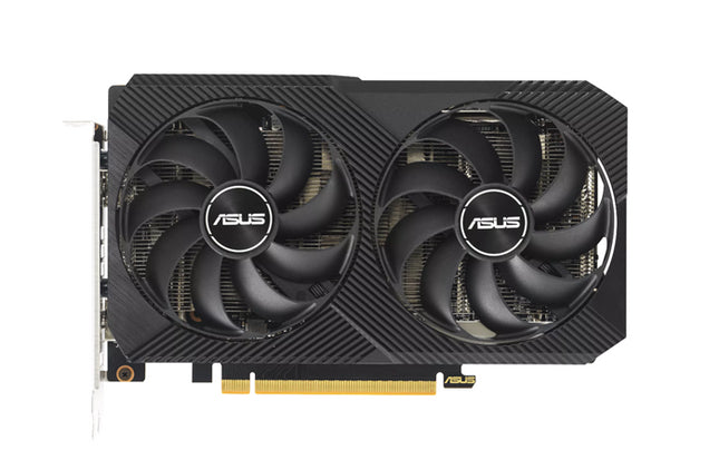 ASUS AMD Radeon DUAL-RX6500XT-O4G-V2  RX 6500 XT V2 OC Edition 4GB GDDR6 with two powerful Axial-tech fans and a 2-slot design for broad compatibility