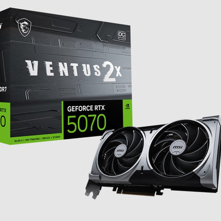 MSI nVidia GeForce RTX™ 5070 12G VENTUS 2X OC, Boost: 2542 MHz, CUDA 6144 Units, 12GB GDDR7, HDMI™ x 1