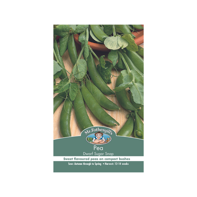 Mr Fothergill's Dwarf Sugar Snap Pea Vegetable Seeds