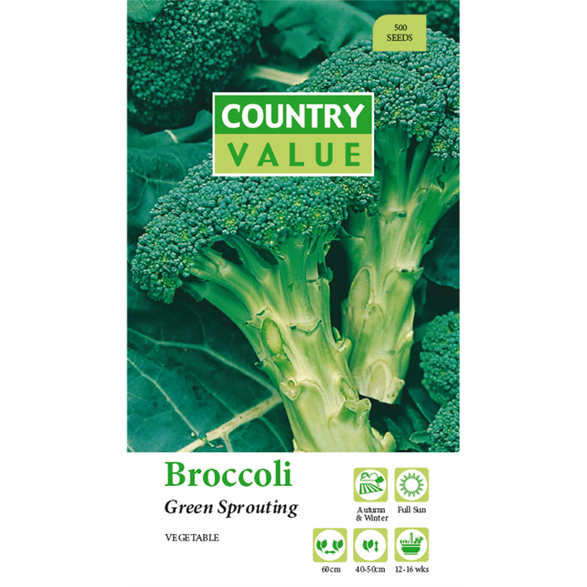 Country Value Green Sprouting Broccoli Vegetable Seeds