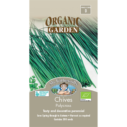 Mr Fothergill's Polycross Chives Organic Seeds