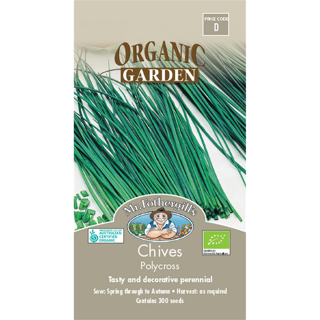 Mr Fothergill's Polycross Chives Organic Seeds