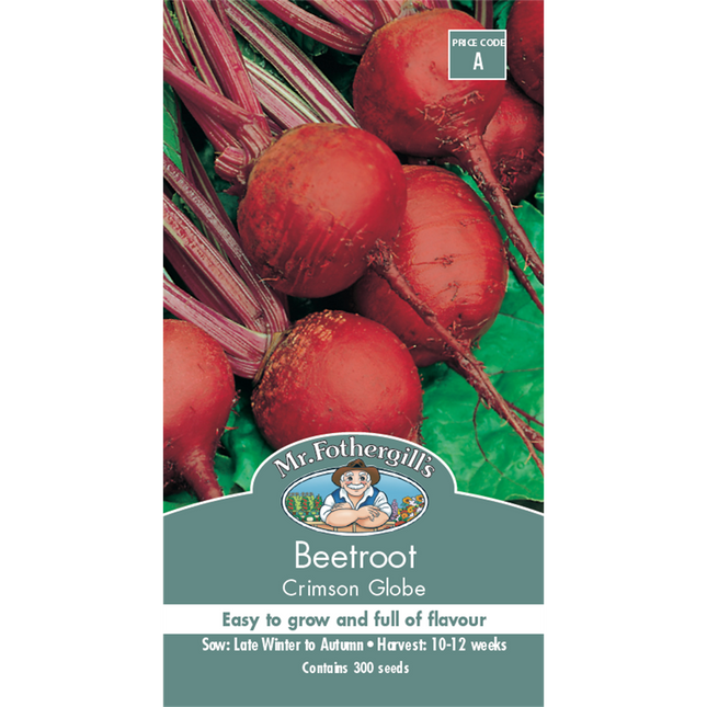 Mr Fothergill's Crimson Globe Beetroot Vegetable Seeds