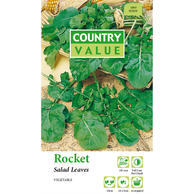 Country Value Rocket Salad Leaves Vegetable Seeds