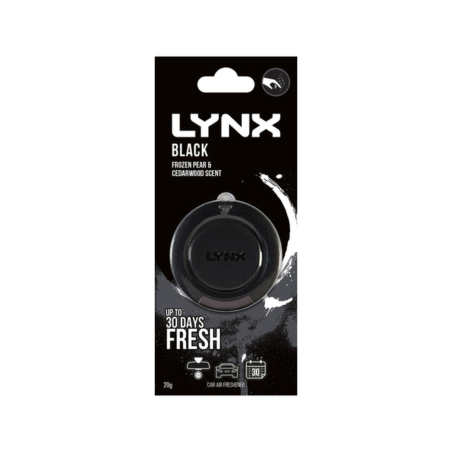 Lynx Air Freshener Hanging Black 3D - 1 Pack