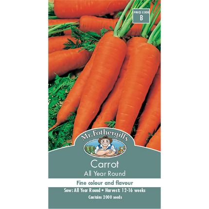 Mr Fothergill's All Year Round Carrot Vegetable Seeds