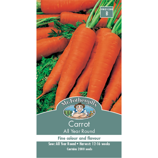 Mr Fothergill's All Year Round Carrot Vegetable Seeds