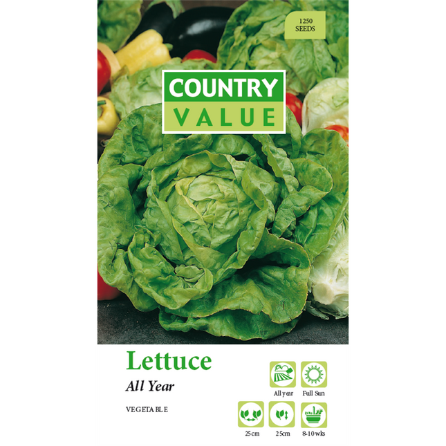 Country Value All Year Lettuce Vegetable Seeds