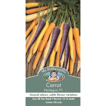 Mr Fothergills Rainbow Carrot Seeds