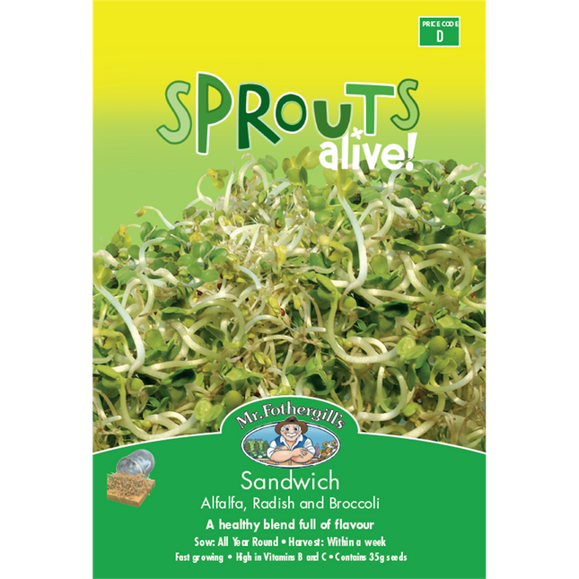 Mr Fothergills Sprouts Alive Sandwich Mix Seeds