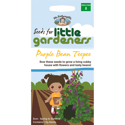 Mr Fothergill's Little Gardeners Purple Bean Teepee