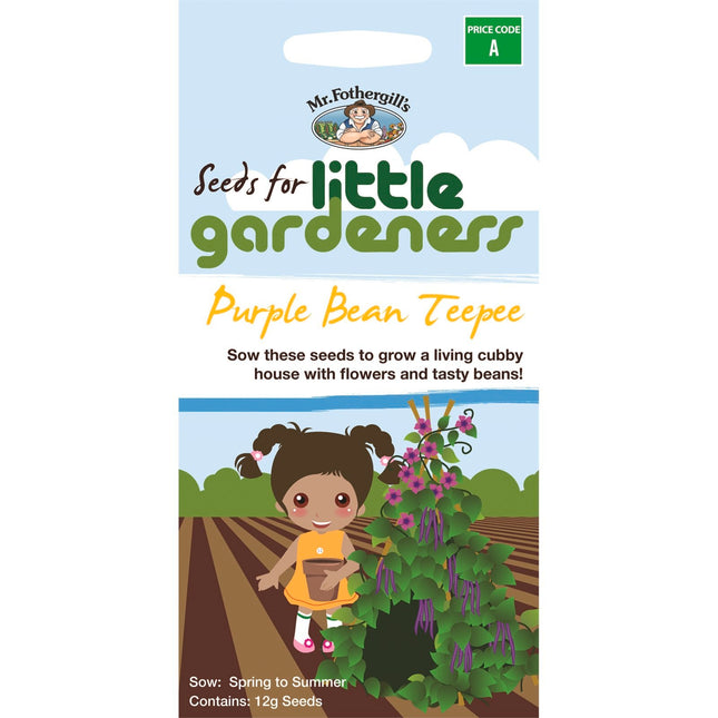 Mr Fothergill's Little Gardeners Purple Bean Teepee