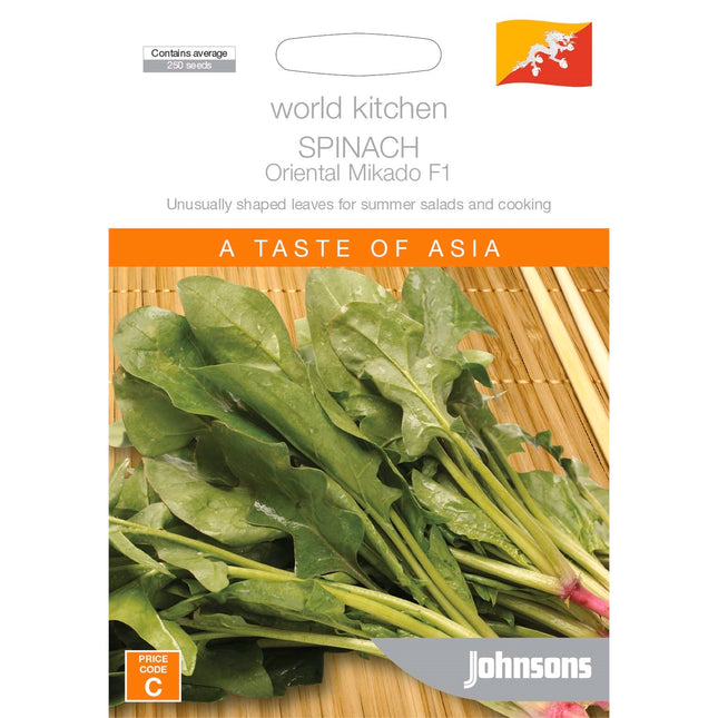 Johnsons World Kitchen Oriental Mikado Spinach Seeds